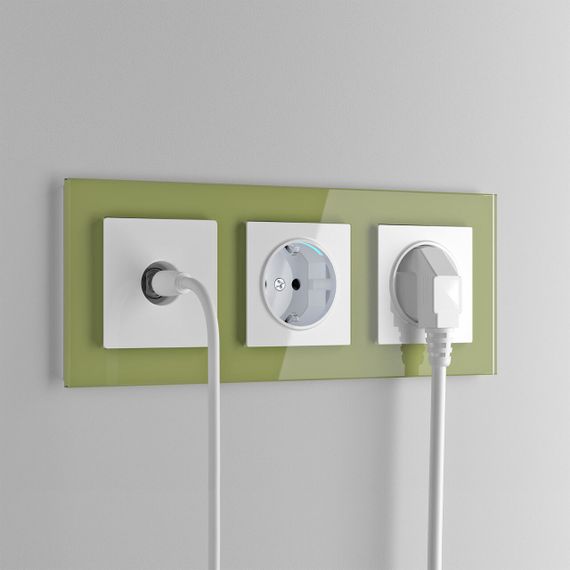 Розетка с заземлением, безвинтовой зажим Werkel белый W1171301 4690389155321