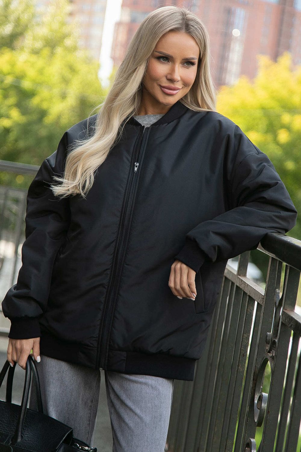 Бомбер утепленный Бинго (черный) Б14417-46М LT Collection