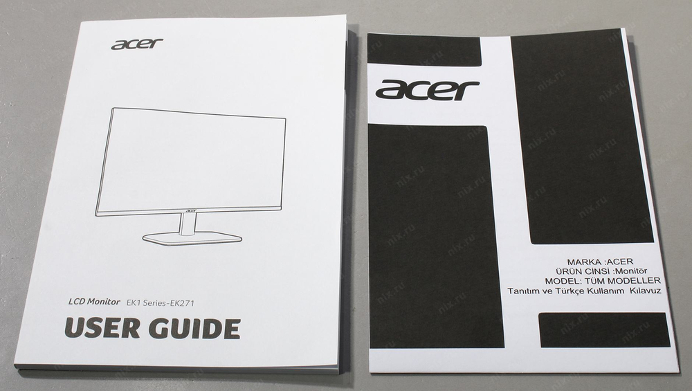 27"    ЖК монитор Acer &lt;UM.HE1CD.G02&gt; EK271Gbmix &lt;Black&gt;  (LCD,  1920x1080, D-Sub, HDMI)