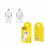 Автомобильный адаптер Hoco Z2А на 2 USB, 010519 Белый