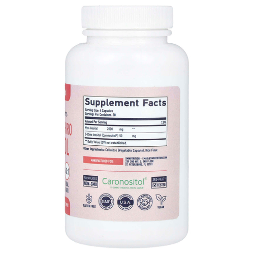 SMNutrition, MYO и D-хироинозитол, 120 капсул