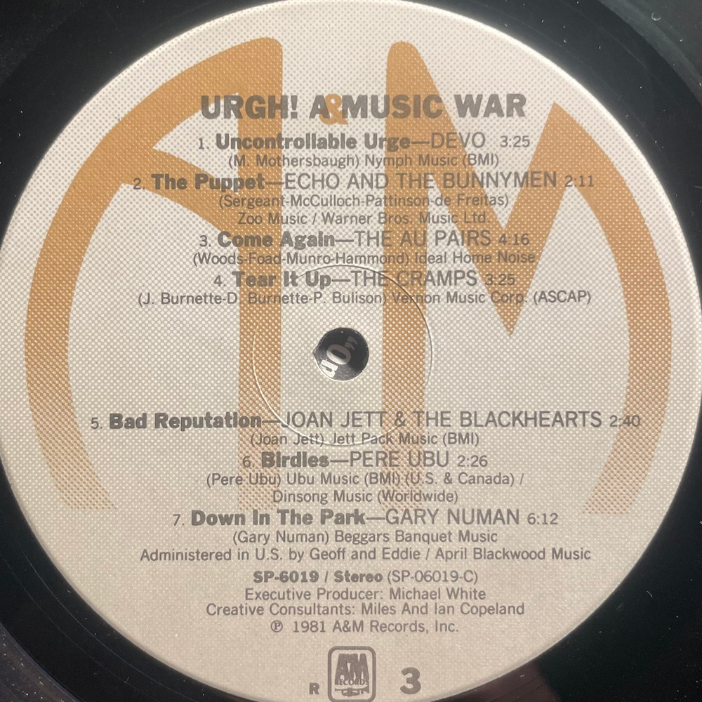Сборник URGH! A Music War 2LP (США 1981г.)