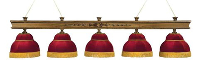 Лампа "Премьер" 5 плафонов - ясень