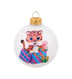 Элита НФШ-1628/3 Ел.украшение Шар «Тигренок» 65 мм