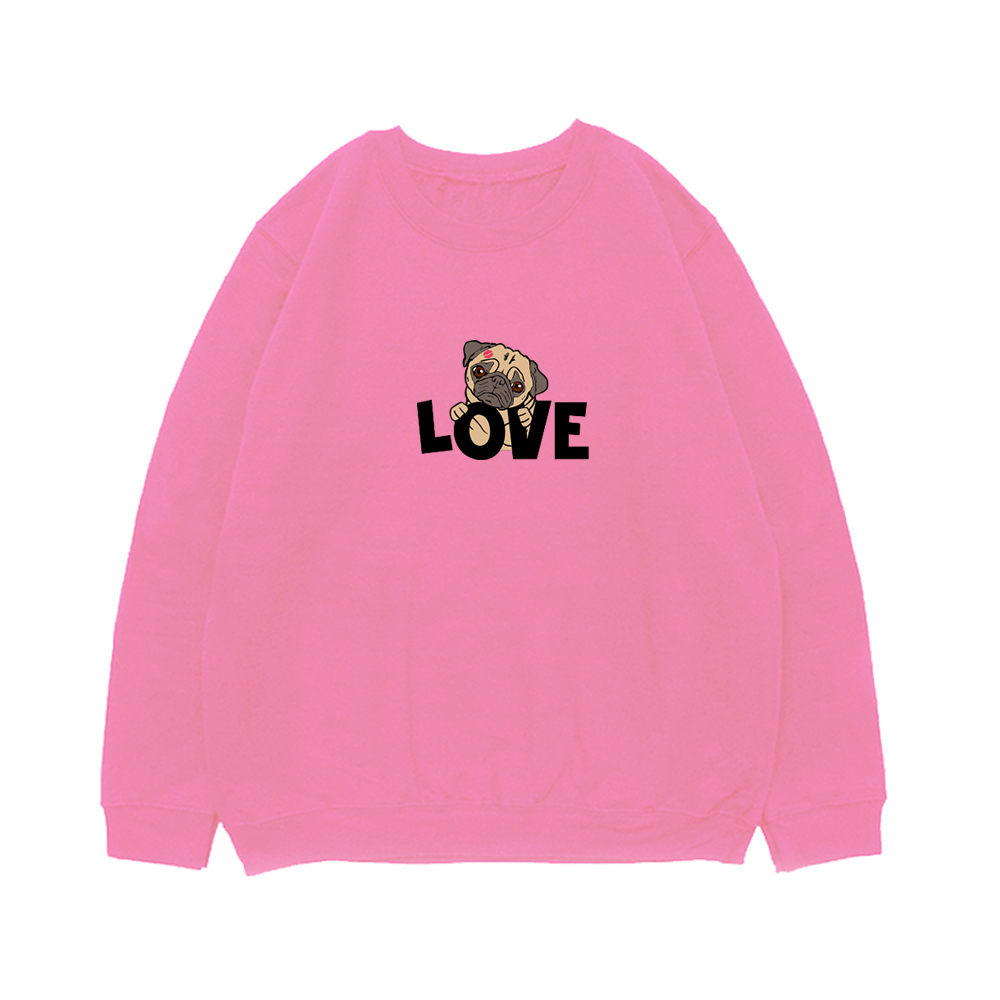 Свитшот "Мопс - Love"