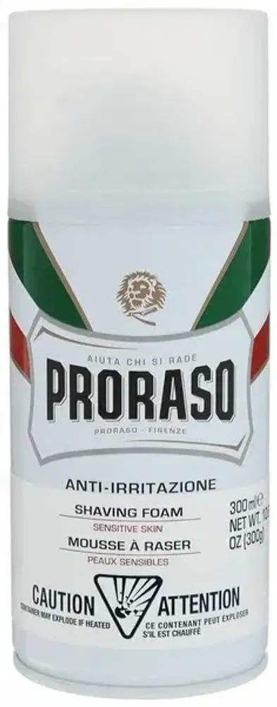 Proraso Пена для бритья для чувст кожи с зеленым чаем и овсом, 300 мл