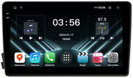 Магнитола для SsangYong Actyon 1 2005-2010, Kyron, Actyon Sports 2006-2016 - FarCar DX158M монитор 9.5" IPS на Android 13, 4+64Гб, CarPlay