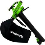 Воздуходувка-пылесос аккумуляторная ручная Greenworks GD40BVII 40В Li-Ion без АКБ и ЗУ (2406907)