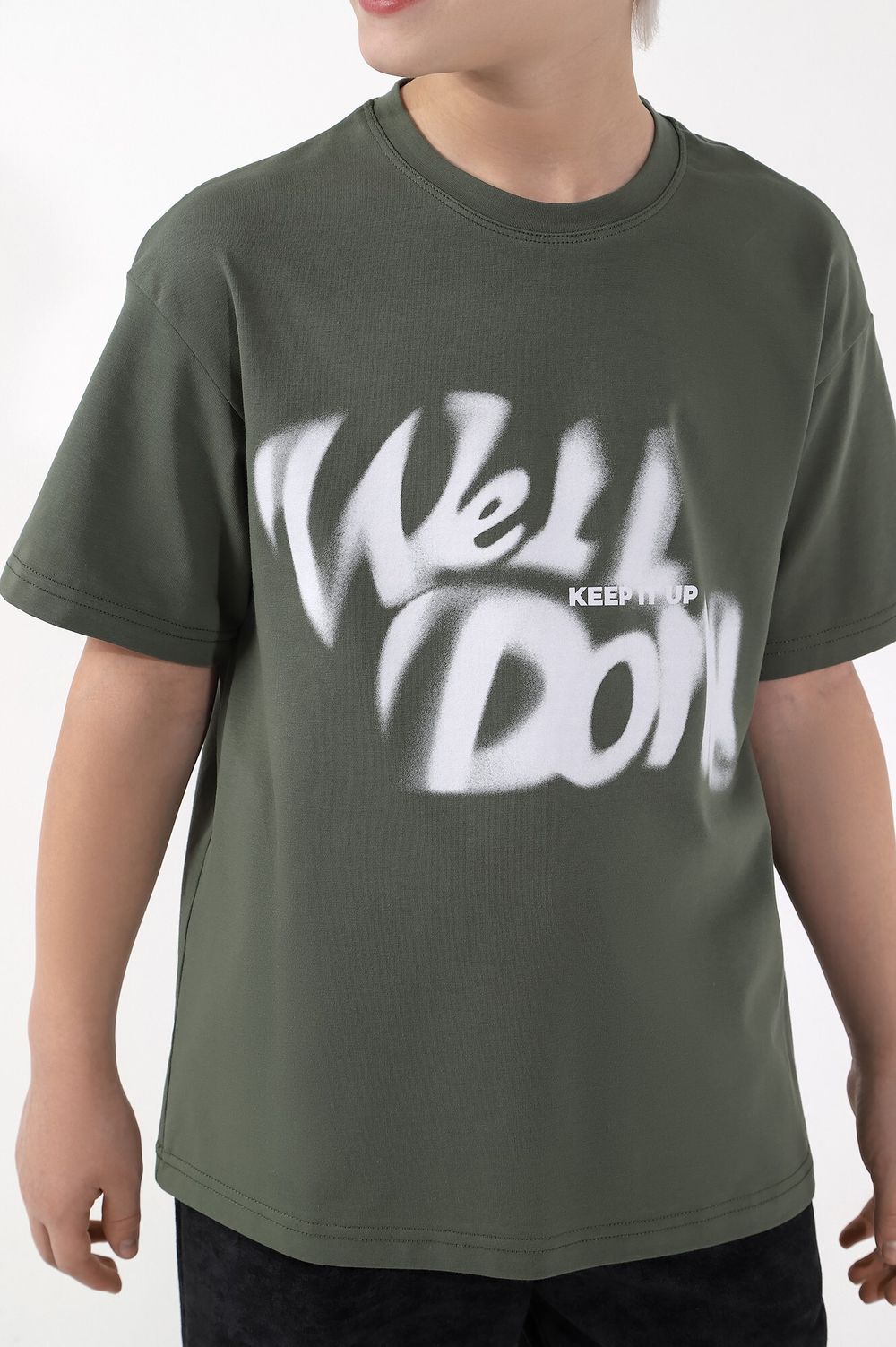 Фуфайка (футболка) для мальчика  Леон-3 Виотекс ХАКИ