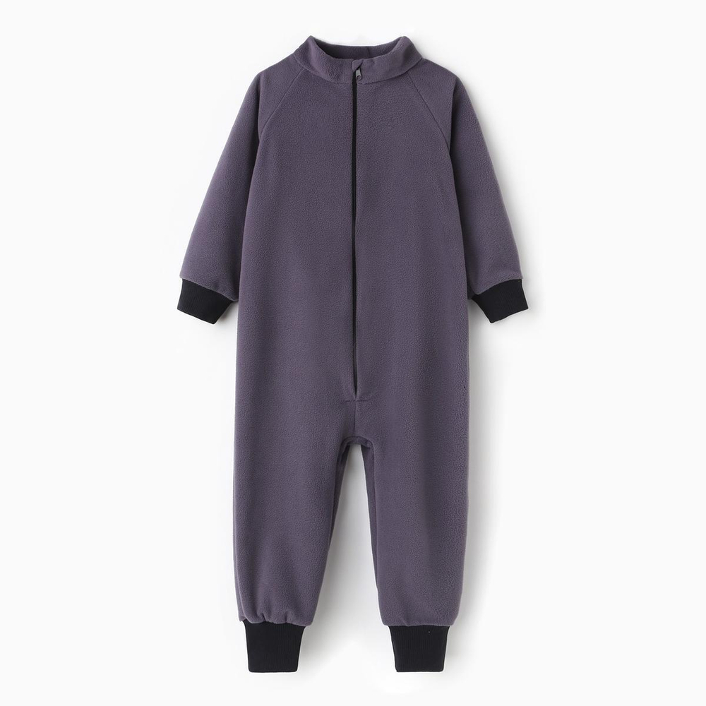 Комбинезон д/мальчика флис р.74 серый 9447418 (Семицвет-Тики)