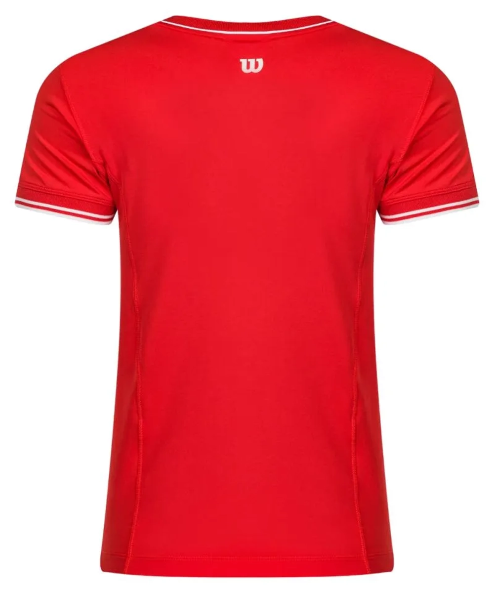 Женская теннисная футболка Wilson Team Seamless - infrared