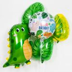 Шар (20''/51 см) Фигура, Пальмовый лист, Зеленый, 1 шт.