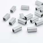 Бусина Брусок, сталь, размер 7*3 мм, цена за набор 10 штук