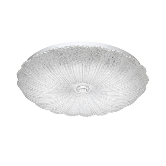 7729/48L PIKO LED SN Светильник металл/пластик/белый/прозрачный LED 48Вт 3000-6000K D380 IP20 пульт ДУ FORTUNA