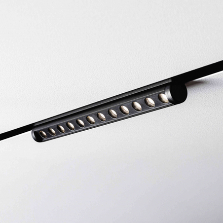 Магнитный трековый светильник MKL-104-12W4K-B Черный 243x22x67, 48V, 12W 960 lm 4000 К 36°, LED Osram, CRI>90