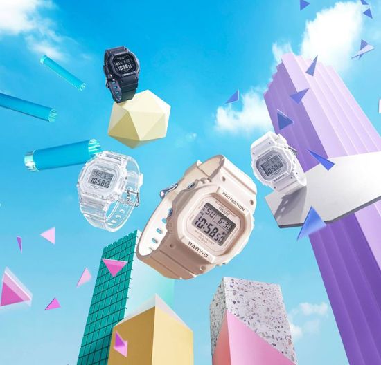 Женские  кварцевые электронные часы японского бренда Casio  BABY-G модель BA-110AQ-4A