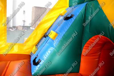 Небольшой надувной батут "Лесной домик"