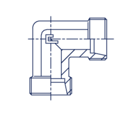 Соединение P90 DS16 24х1.5 (корпус, нерж.)