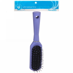 Расческа массажная «Beauty Room», тонкая, прямоугольная, цвет небесный, 23*4,5см