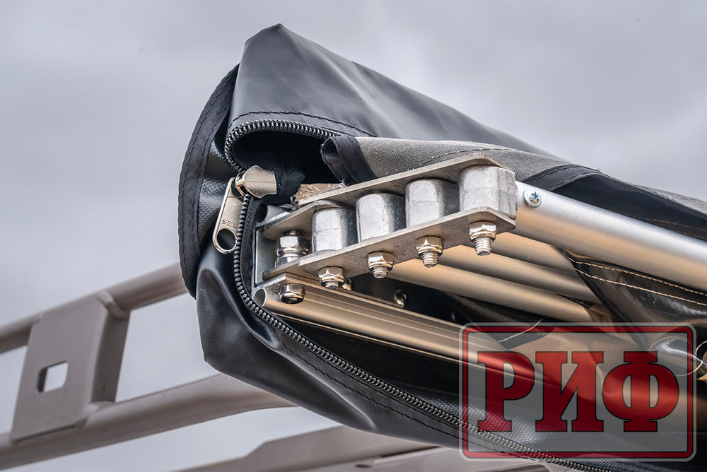 Маркиза автомобильная комбинированная (прямоугольная с веерной частью) 2,0х2,5 м (правая) РИФ