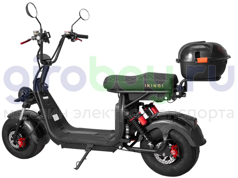 Электроскутер IKINGI X7 PRO 3000W - Карбон, летние покрышки фото №6