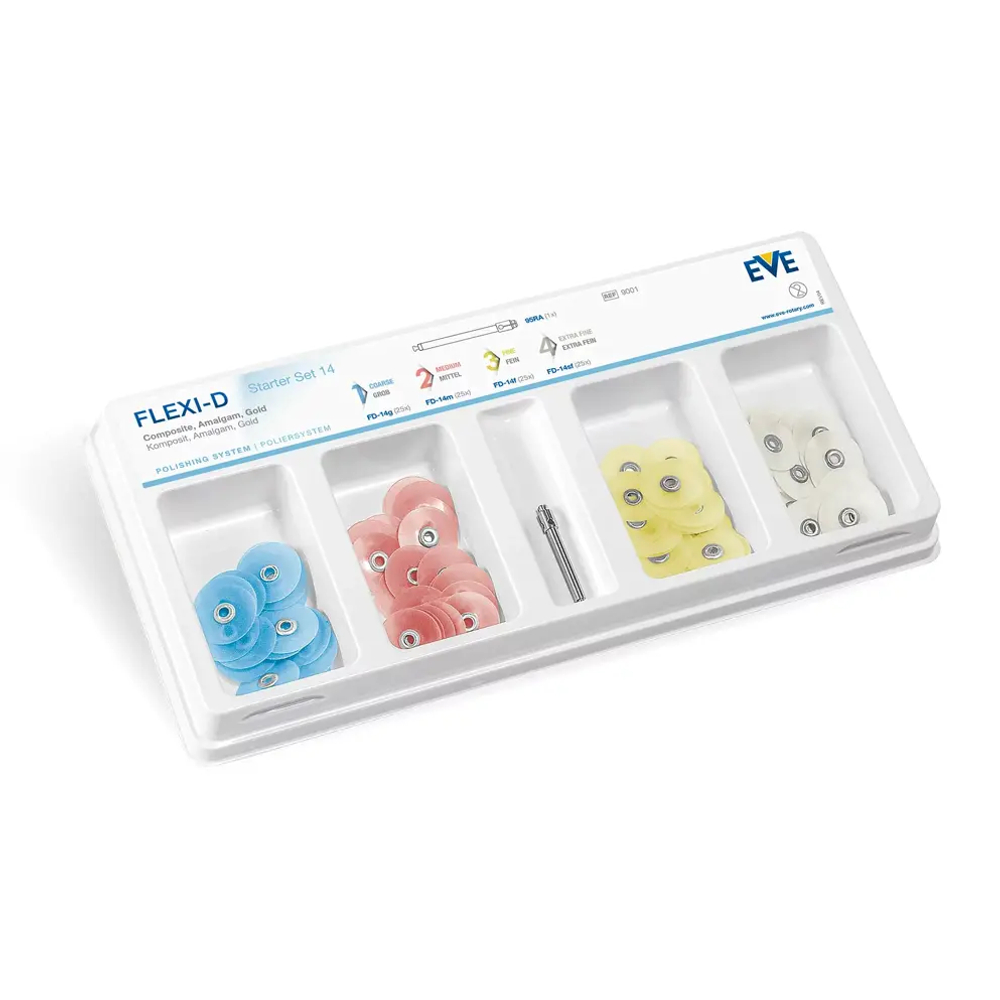 Набор FLEXI-D 10 STARTER KIT гибкие полировальные диски для обработки керамики, композитов, металлов