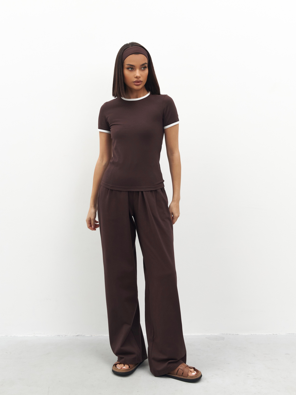 Брюки широкие домашние