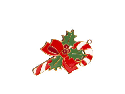 Елочная игрушка Трость карамель с декором