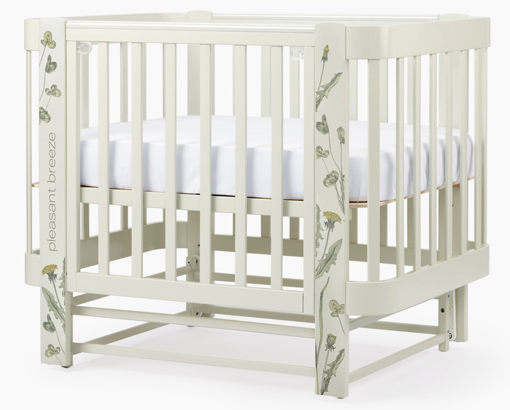 Детская кроватка-трансформер Happy baby Mommy Love в комплекте с расширением 160х70 sage