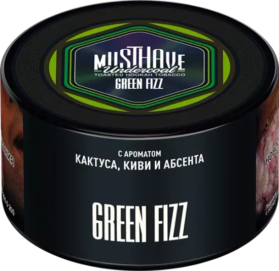 Табак для кальяна Must Have Undercoal 25г Green Fizz (Кактус Киви Абсент)