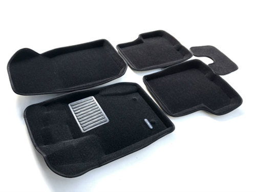 Коврики салона для RENAULT Duster (2010-2014) / NISSAN Terrano (2011-2014) Euromat 3D Business черные. Арт. EMC3D-004200