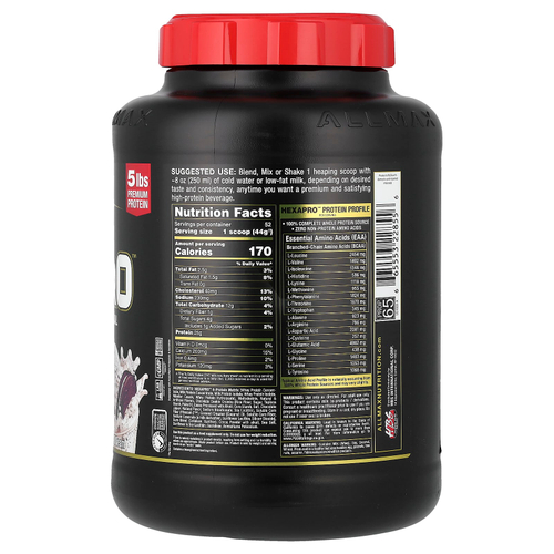 ALLMAX, Hexapro™, высокобелковая смесь для низкокалорийного питания, печенье и сливки, 2,27 кг (5 фунтов)