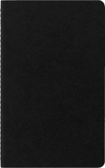 Блокнот Moleskine Cahier Journal (QP316) Large 130х210мм обложка картон 80стр. линейка черный (3шт)