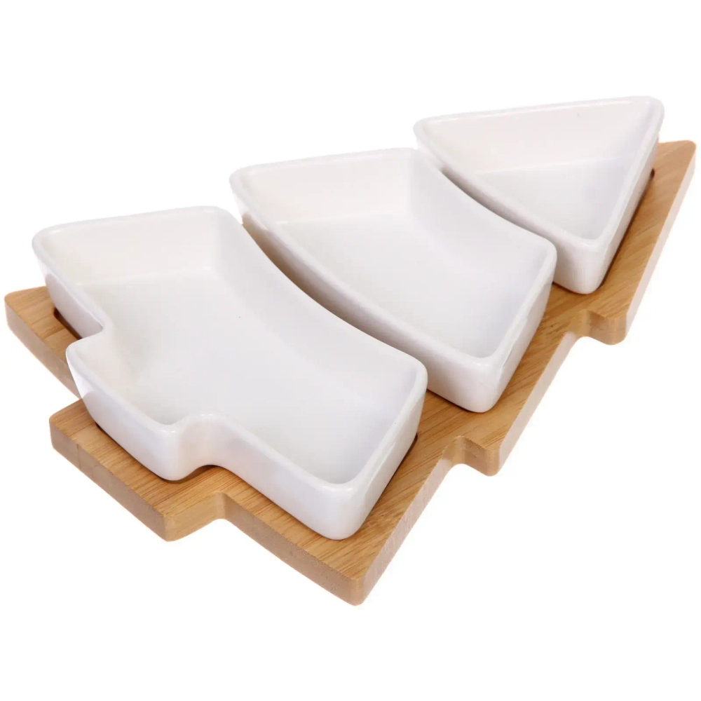 Блюдо для сервировки «White magic» Елочка 18,5*26*4,5см