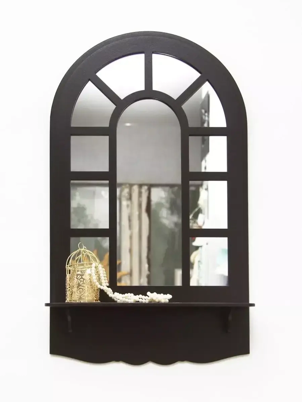 Зеркало на стену с полкой