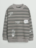 Спортивный костюм для девочки на весну серый оверсайз