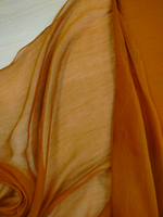 Шелк-шифон крэш рыжий