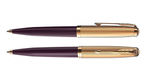 Шариковая ручка Parker 51 DELUXE PLUM GT, стержень: M, цвет чернил: black, в подарочной упаковке.