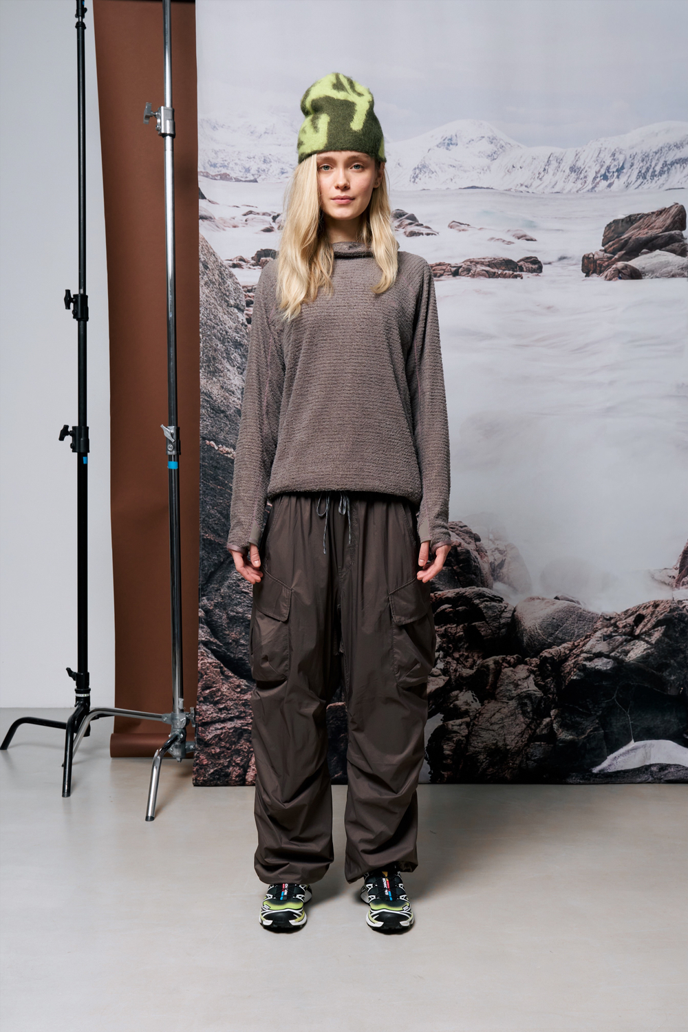 Худи Nothomme Blue Monte Lightweight Hooded Fleece Shirt "Rock Gray"