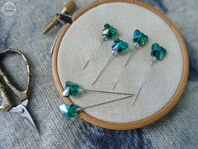 Комплект счетных игл "Изумрудные бабочки"