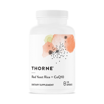 Thorne Research, Красный дрожжевой рис + коэнзим Q10, Red Yeast Rice + CoQ10 (Choleast), 120 капсул