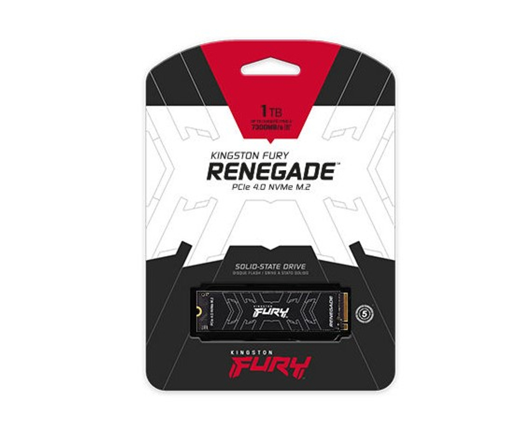 Накопитель SSD Kingston 1Tb FURY Renegade (SFYRSK/1000G) SSD M.2 PCI-E 4.0 x4 7300/6000Mbs RTL