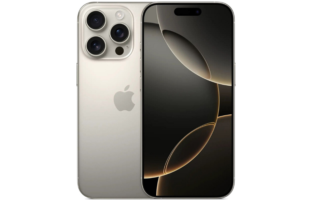 iPhone 16 Pro Max 256 ГБ. Dual: nano SIM + eSIM. Natural Titanium (серый)