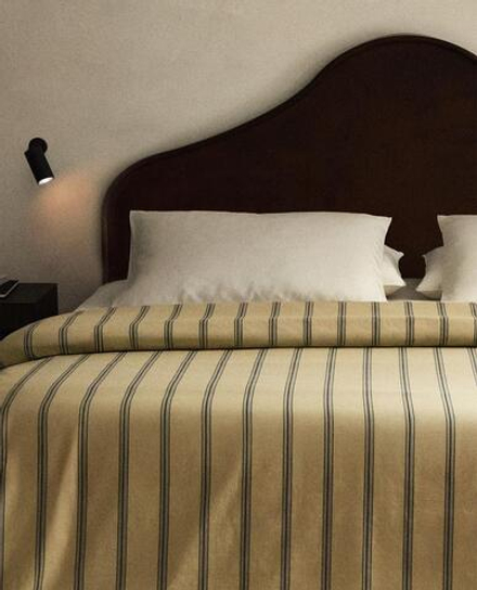 ZARA HOME ПОДОДЕЯЛЬНИК В ПОЛОСКУ (300 НИТЕЙ), ЖЕЛТЫЙ