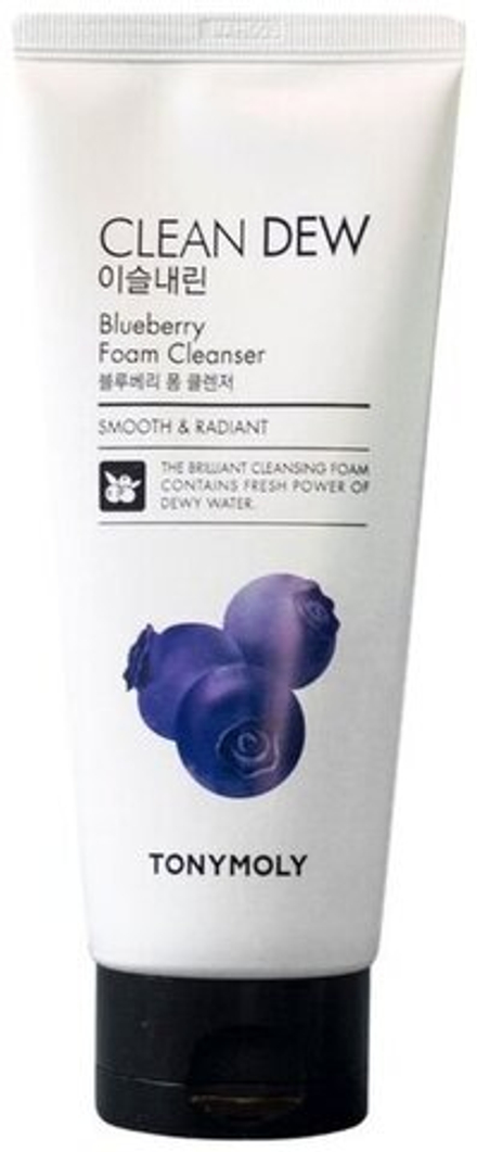 Пенка очищающая для умывания с экстрактом черники Clean Dew Blueberry Foam Cleanser TONY MOLY 180 мл.