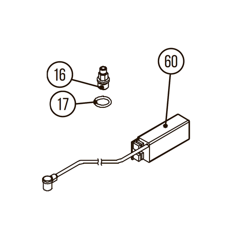 Комплект №4 для Hybest GSR40A / GBW120 / GBW200 / GFN3490B (блок зажигания + свеча + кольцо)