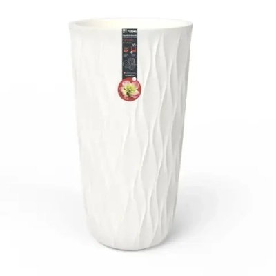 Горшок для цветов с дренажной вставкой Desert 21л (d266, h513мм) (молочный)