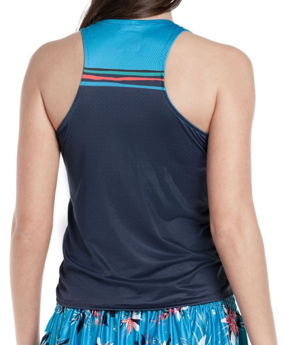 Женский топ теннисный Lucky in Love Keepin It Rio Coast Rider Crop Tank - небесный