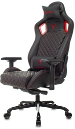 Кресло компьютерное Бюрократ Knight TITAN черный/красный