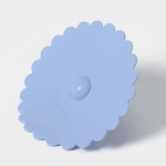 Крышка-непроливайка силиконовая Доляна «Лимон», d=11 см, цвет голубой (Цвет: не задано)